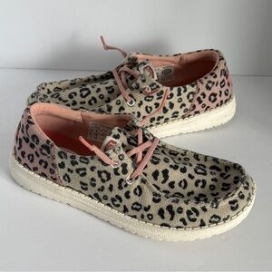 Hey Dude Wendy Youth Funk Leo Shoes Size 4 YT